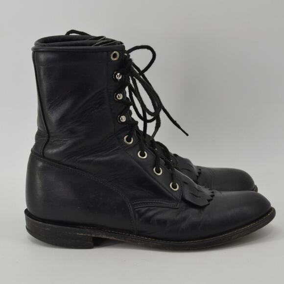 Justin Boots Womens Size 6 USA Western Roper Rodeo Cowgirl - Picture 3 of 13